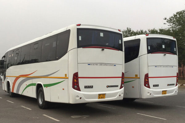 36 Seater Ac Bus Tata Coach With Thai Leg Rest - bus rental company - car rental delhi