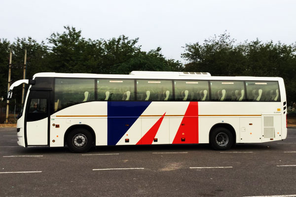 45 Seater tourist ac luxury volvo coach - bus rental company - car rental delhi