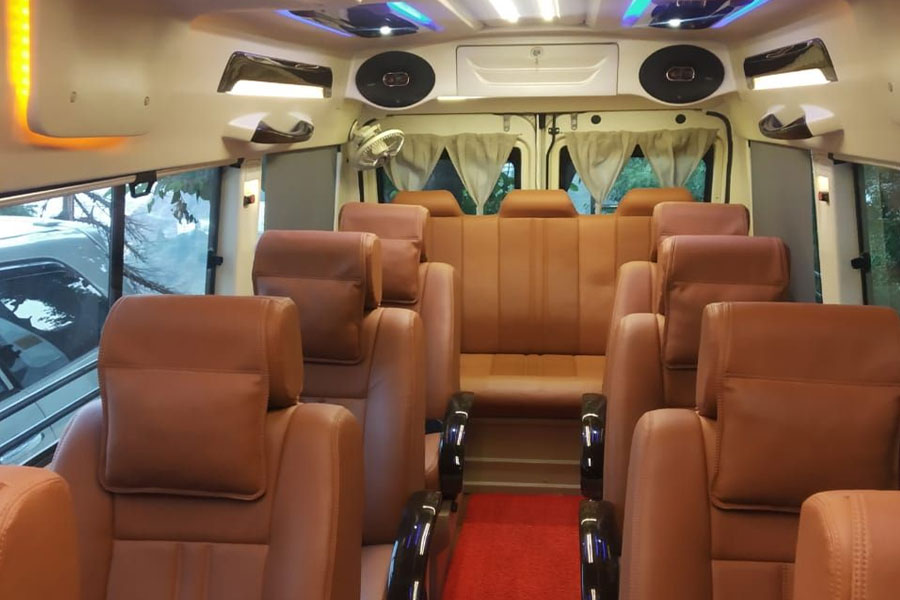 Book 9 Seater Ac Luxury Tempo Traveller Rental Delhi Car Rental Delhi