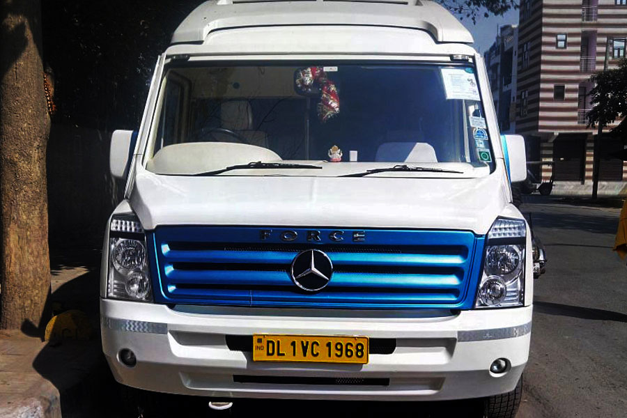 12 seater Mercedes Bus Rental In Delhi Car Rental Delhi